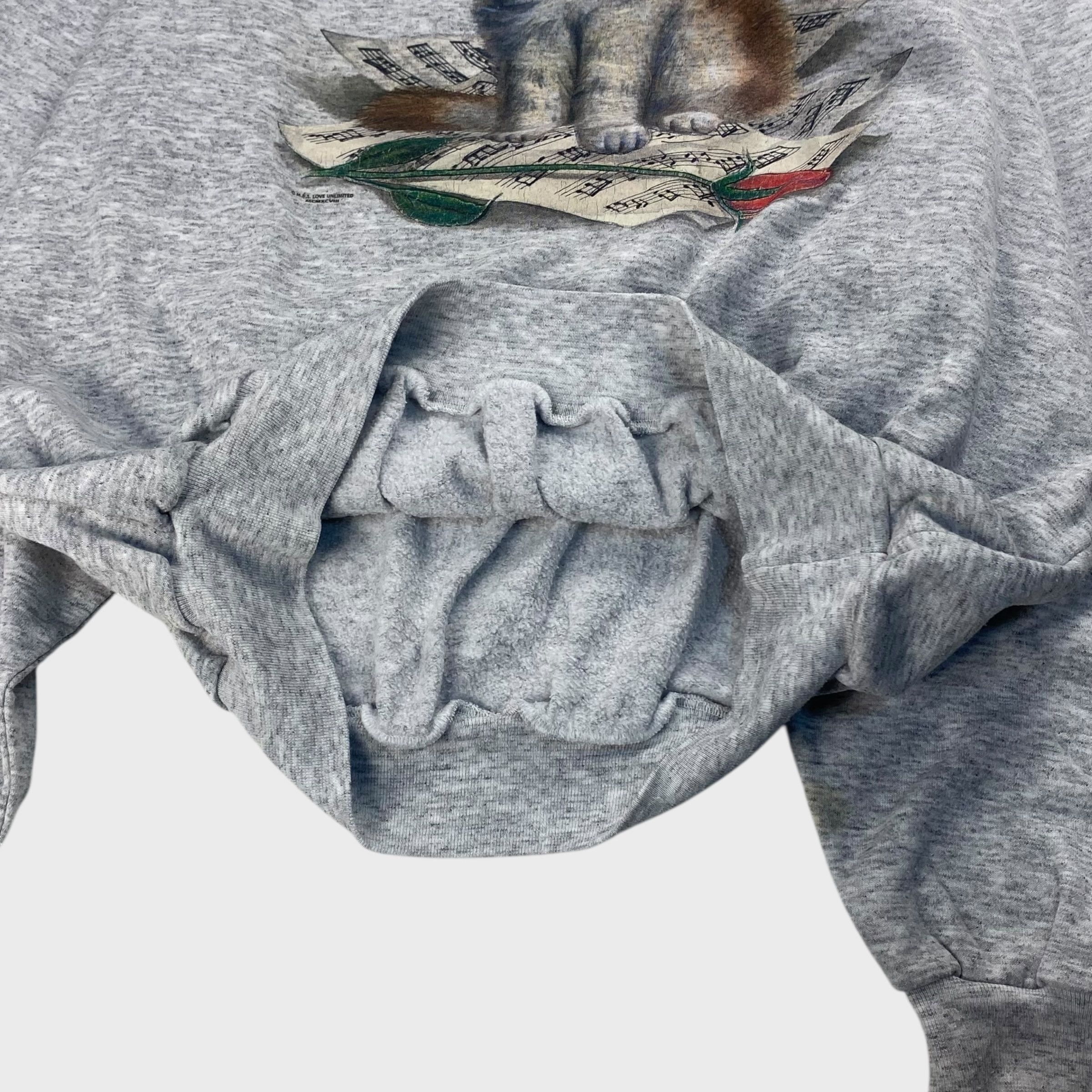 Vintage unknown 90s Sweatshirt Gray Size M Size US M / EU 48-50 / 2 - 4 Thumbnail
