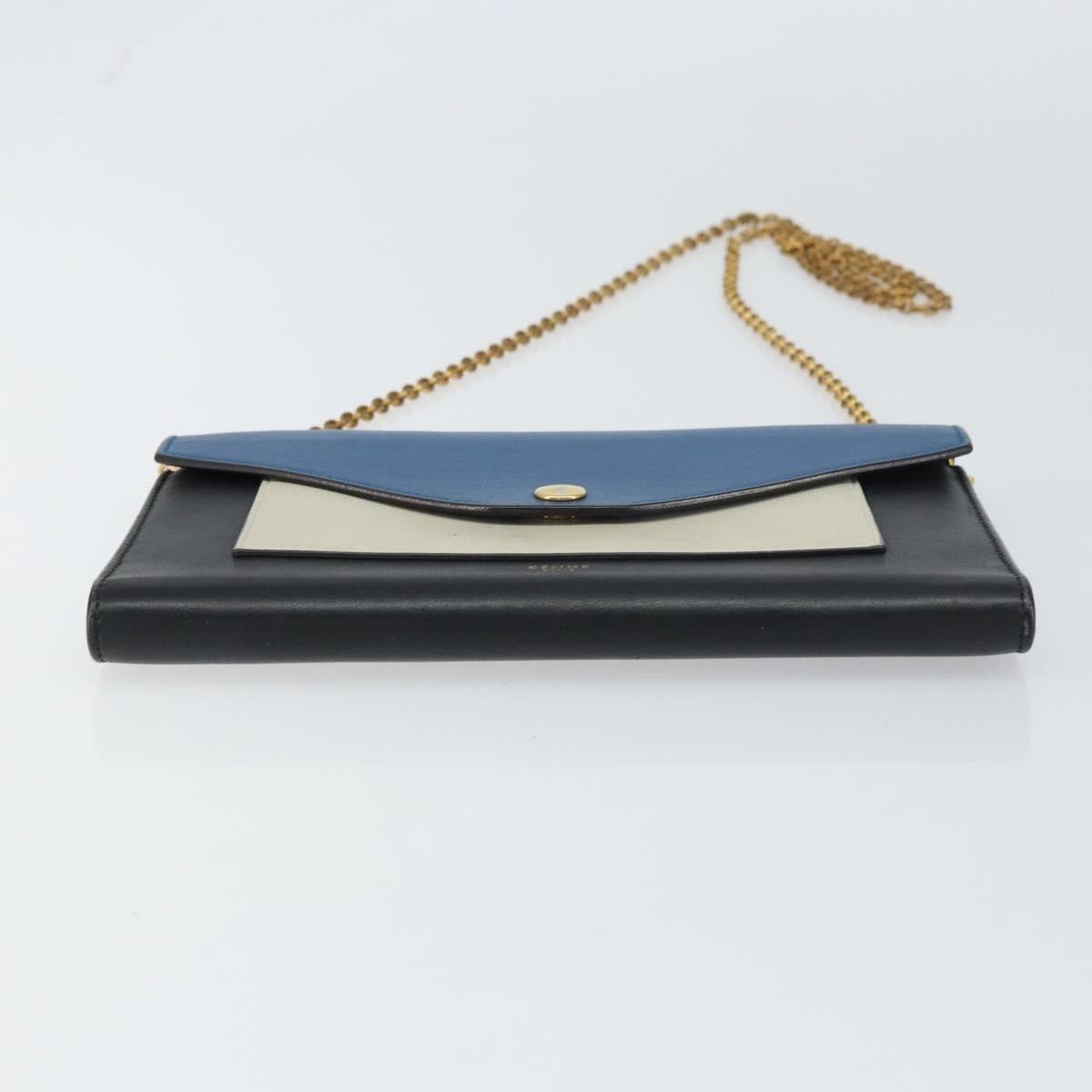 Celine Celine Pocket Envelope Wallet on Chain Leather Size ONE SIZE - 14 Thumbnail