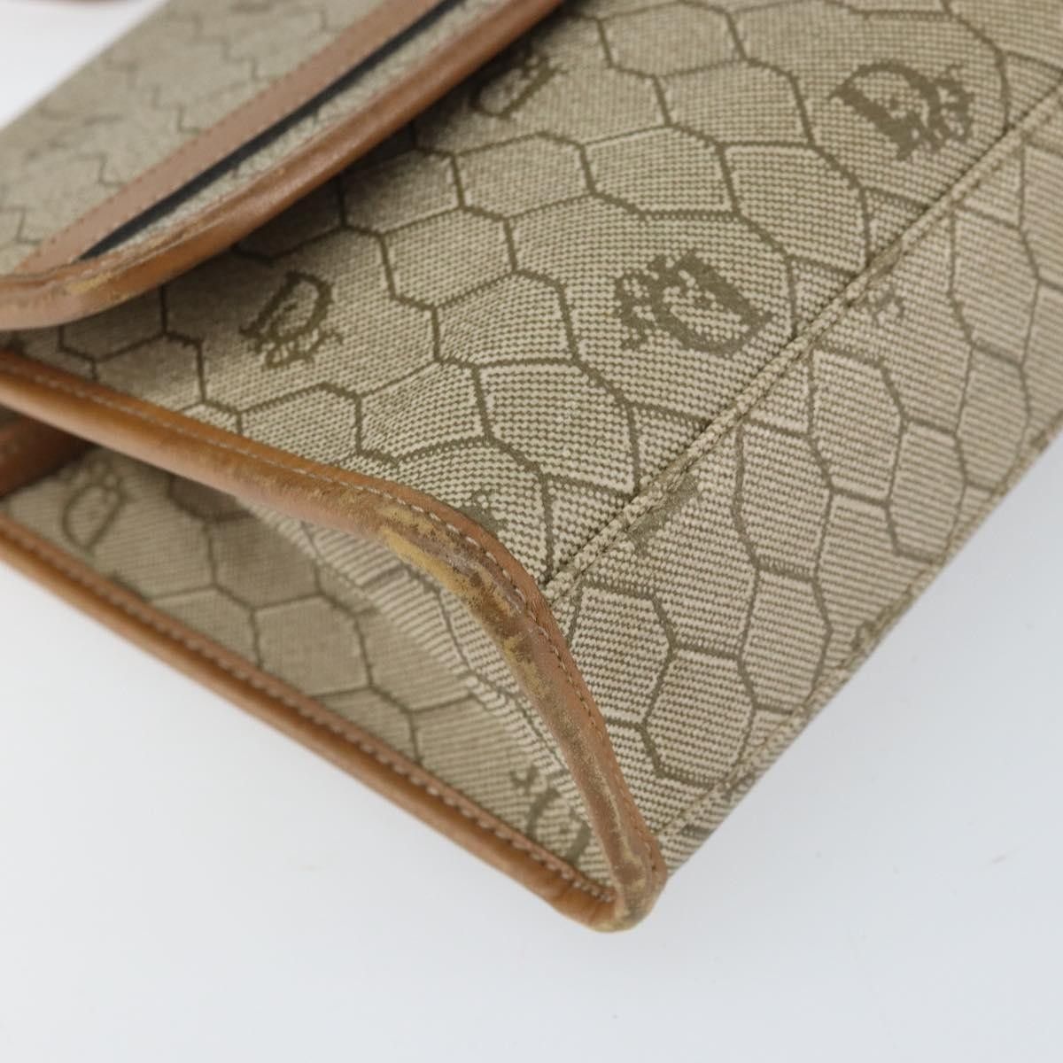Dior Christian Dior Vintage Honeycomb Canvas and Leather Size ONE SIZE - 9 Thumbnail
