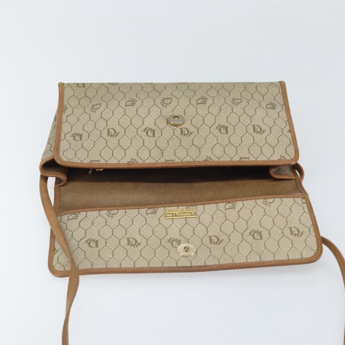 Dior Christian Dior Vintage Honeycomb Canvas and Leather Size ONE SIZE - 17 Thumbnail