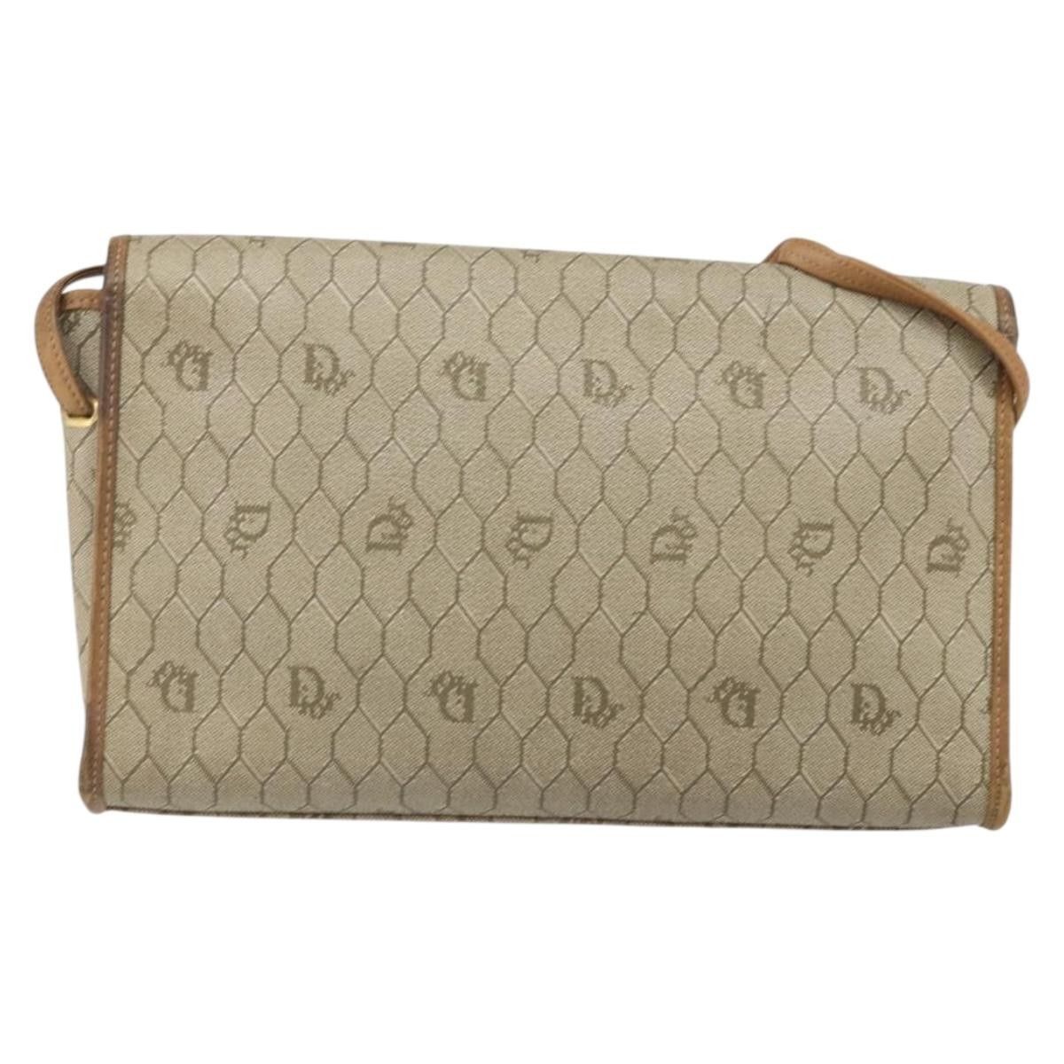 Dior Christian Dior Vintage Honeycomb Canvas and Leather Size ONE SIZE - 2 Thumbnail