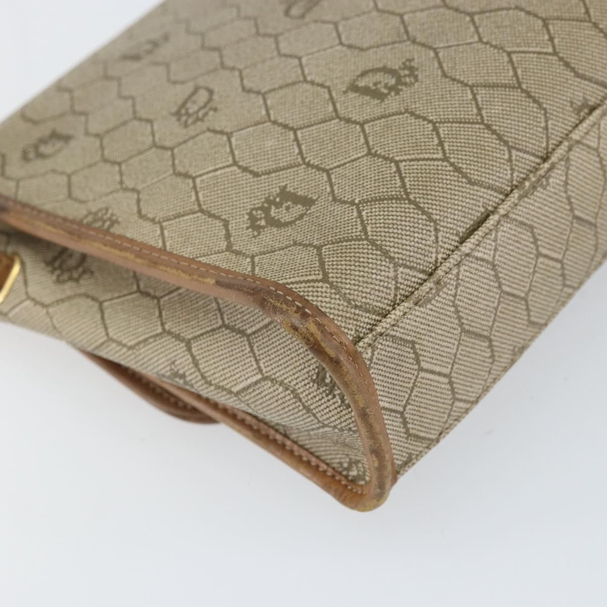 Dior Christian Dior Vintage Honeycomb Canvas and Leather Size ONE SIZE - 11 Thumbnail