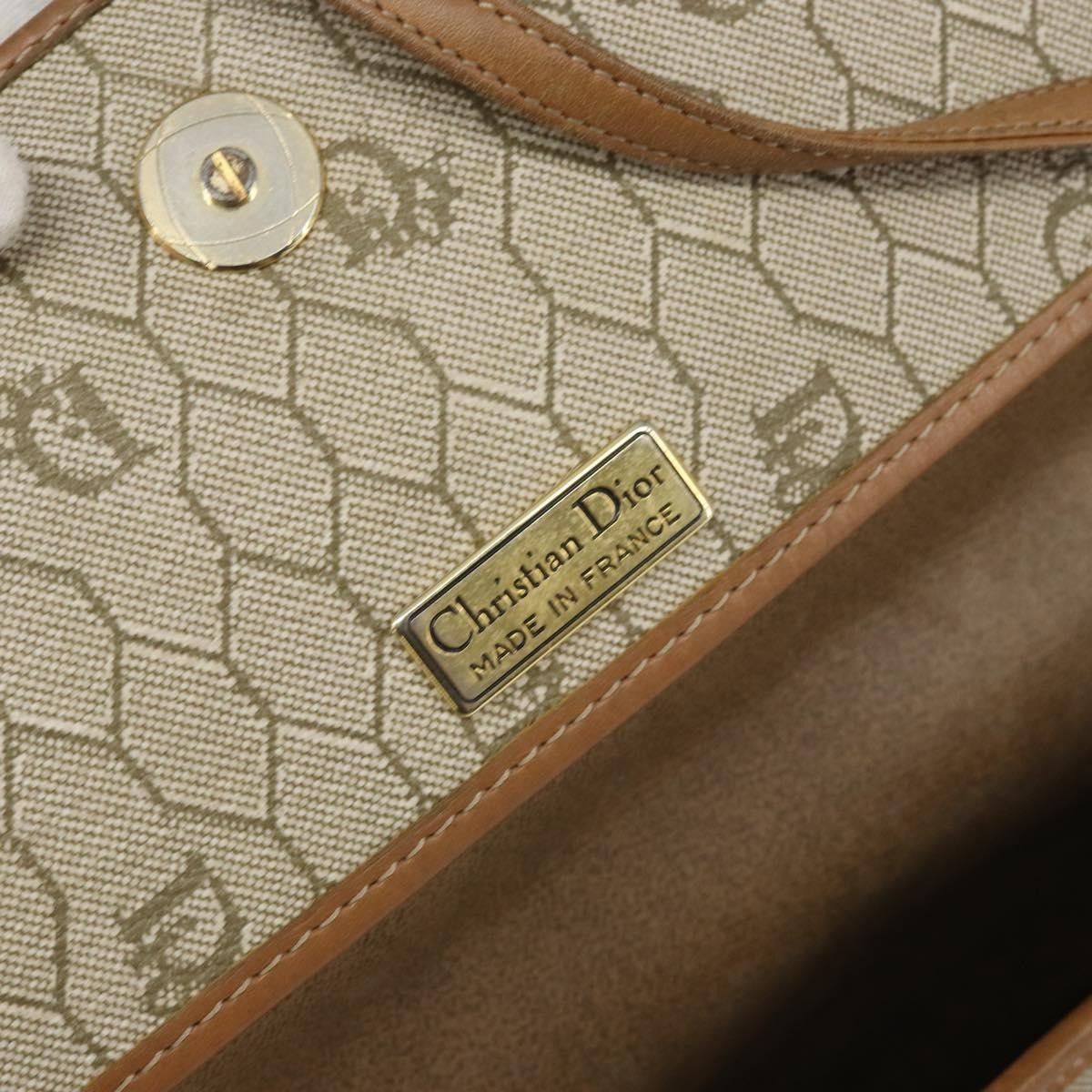Dior Christian Dior Vintage Honeycomb Canvas and Leather Size ONE SIZE - 6 Thumbnail