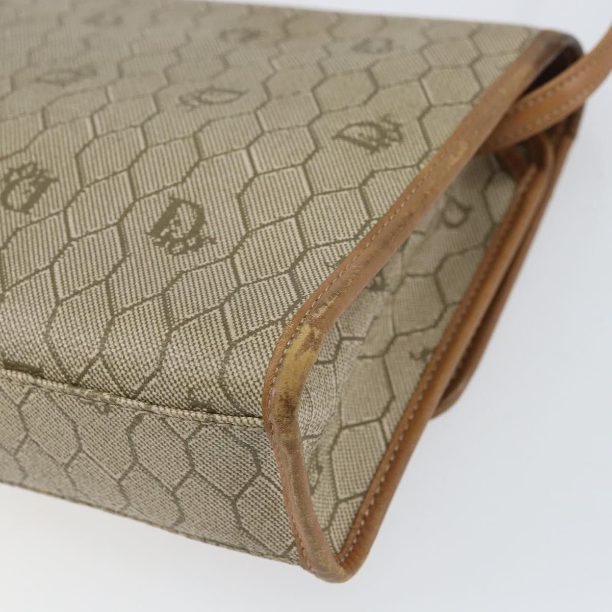Dior Christian Dior Vintage Honeycomb Canvas and Leather Size ONE SIZE - 10 Thumbnail