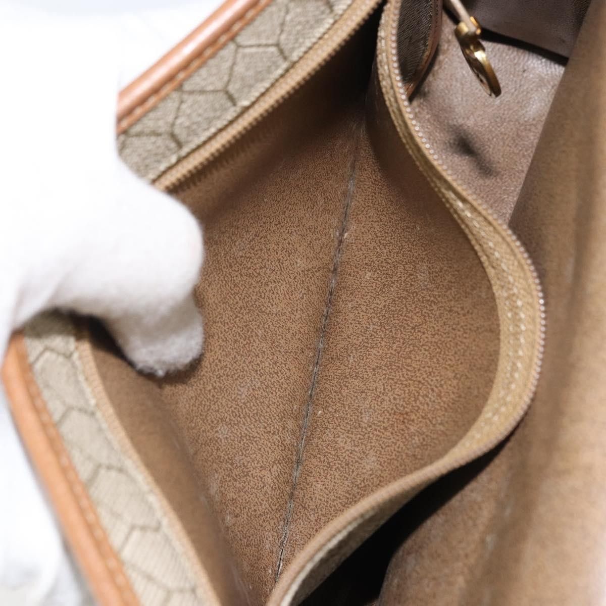 Dior Christian Dior Vintage Honeycomb Canvas and Leather Size ONE SIZE - 18 Thumbnail