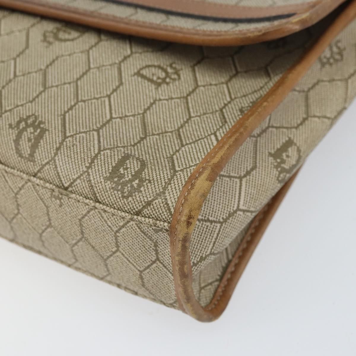 Dior Christian Dior Vintage Honeycomb Canvas and Leather Size ONE SIZE - 8 Thumbnail