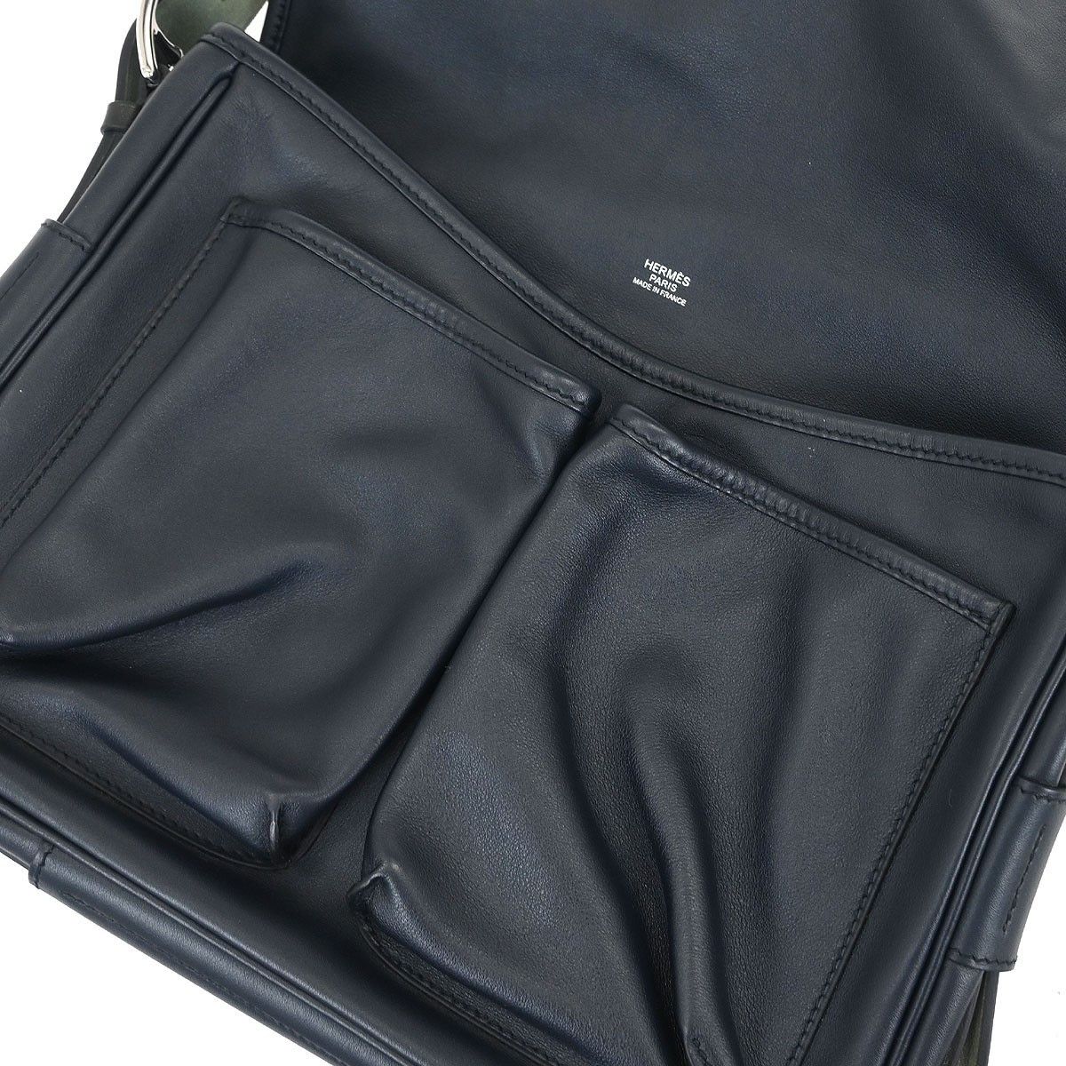 Hermes Hermes Barda Messenger Bag Veau Sikkim Size ONE SIZE - 9 Thumbnail