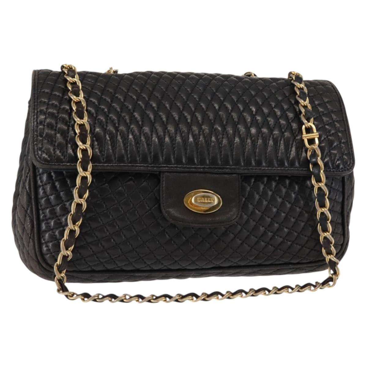 Bally Bally Vintage Chain Quilted Leather Size ONE SIZE - 18 Thumbnail