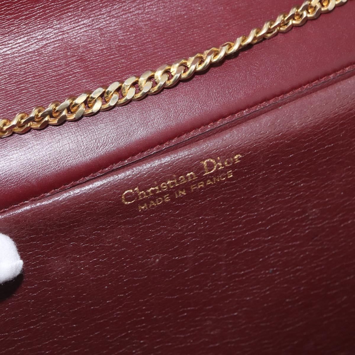 Dior Christian Dior Vintage Chain Flap Leather Size ONE SIZE - 6 Thumbnail