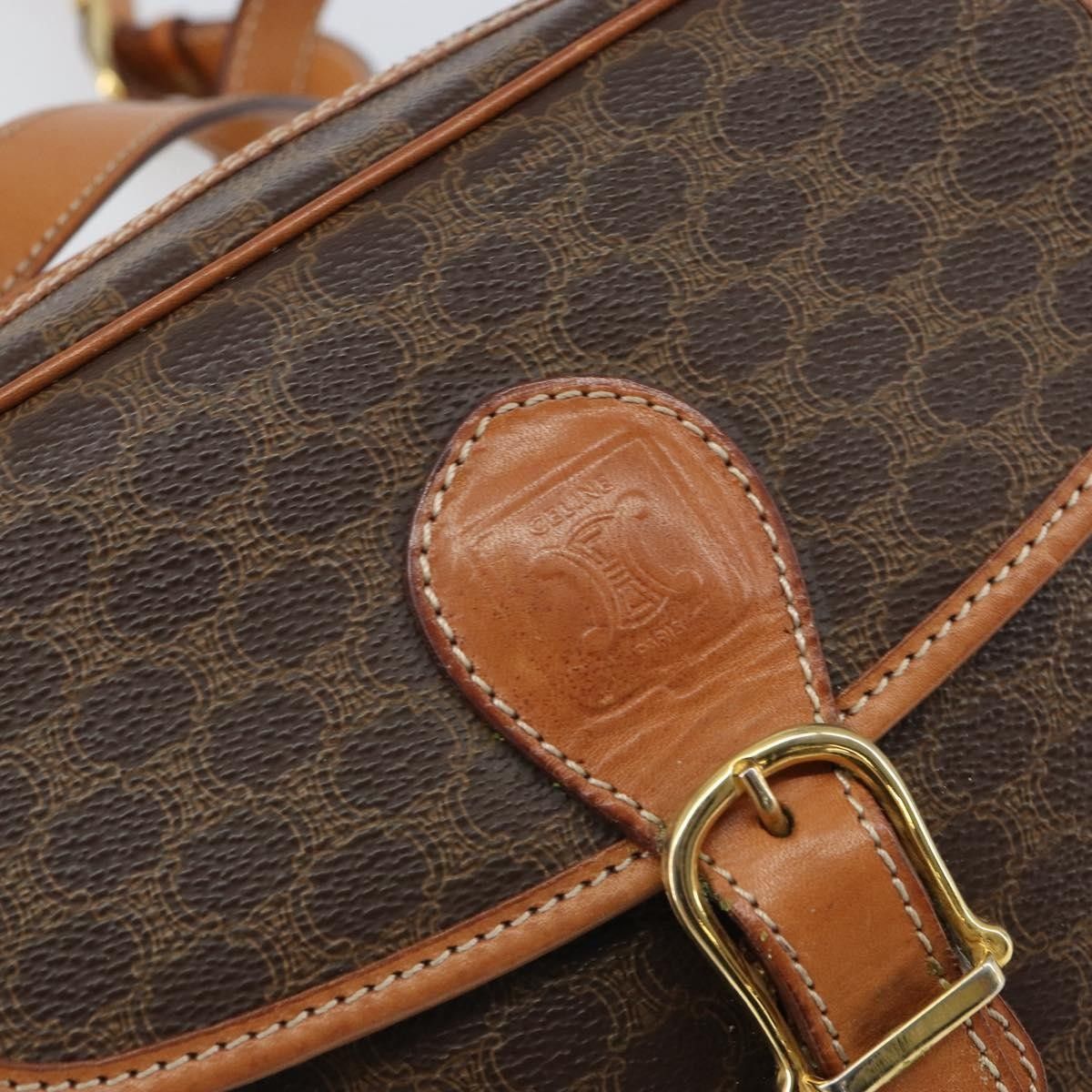 Celine Celine Vintage Macadam Canvas and Leather Size ONE SIZE - 20 Thumbnail