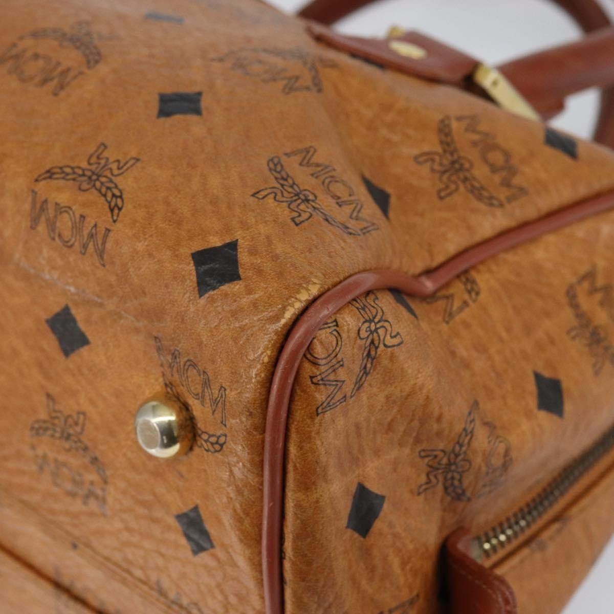 MCM MCM Visetos logogramme Handbag Canvas and Leather Size ONE SIZE - 8 Thumbnail