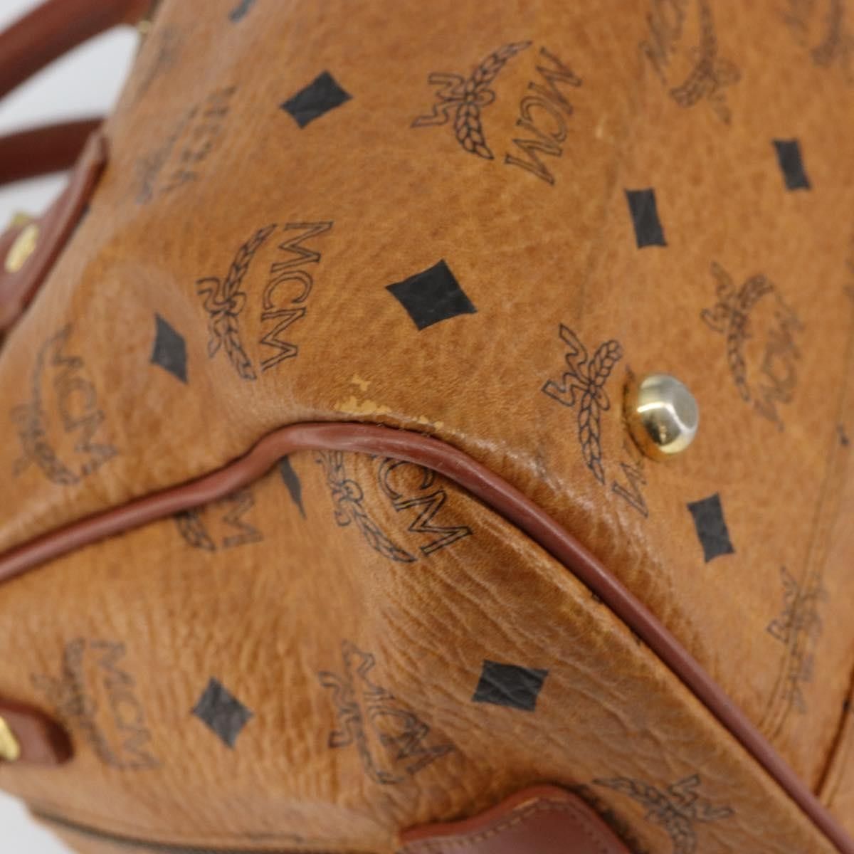 MCM MCM Visetos logogramme Handbag Canvas and Leather Size ONE SIZE - 9 Thumbnail