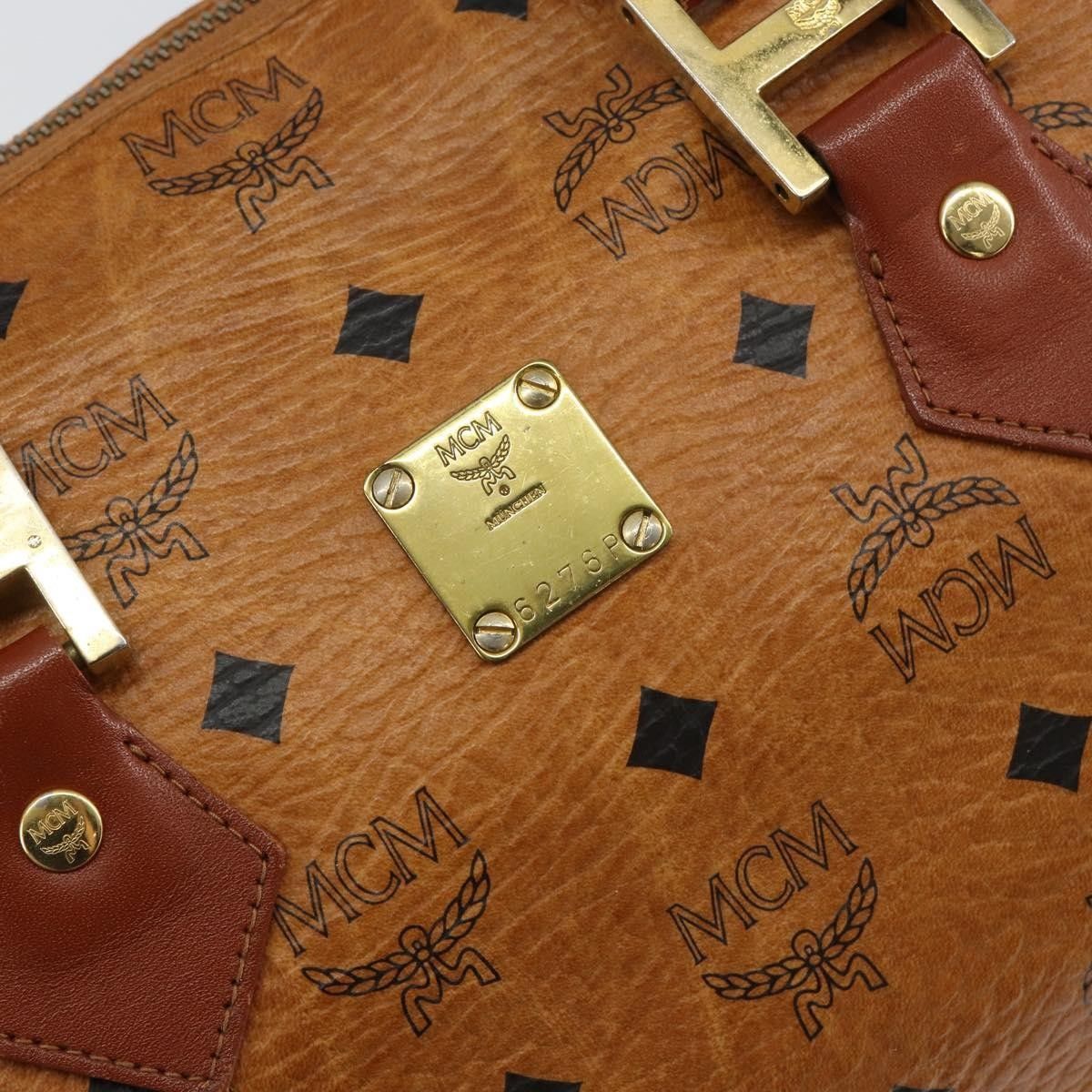 MCM MCM Visetos logogramme Handbag Canvas and Leather Size ONE SIZE - 17 Thumbnail