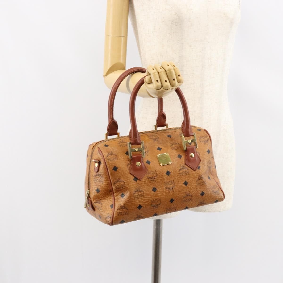MCM MCM Visetos logogramme Handbag Canvas and Leather Size ONE SIZE - 12 Thumbnail