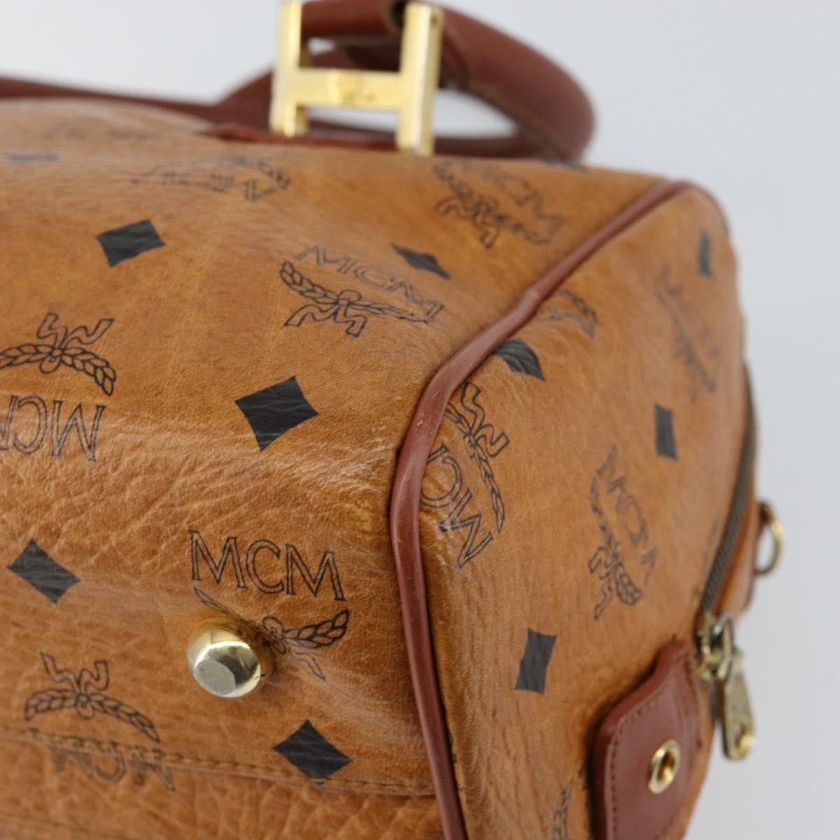 MCM MCM Visetos logogramme Handbag Canvas and Leather Size ONE SIZE - 10 Thumbnail