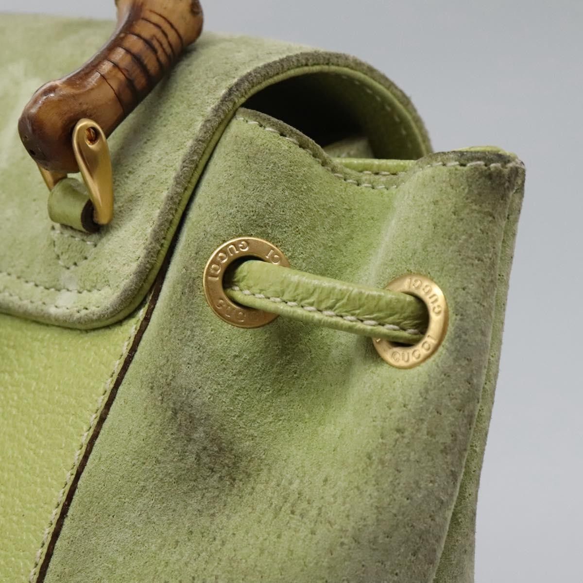 Gucci Gucci Gucci bamboo backpack daim Size ONE SIZE - 21 Thumbnail