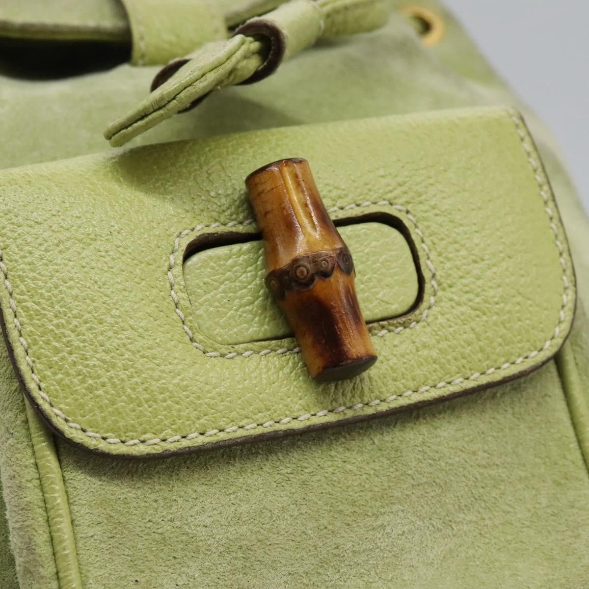Gucci Gucci Gucci bamboo backpack daim Size ONE SIZE - 22 Thumbnail