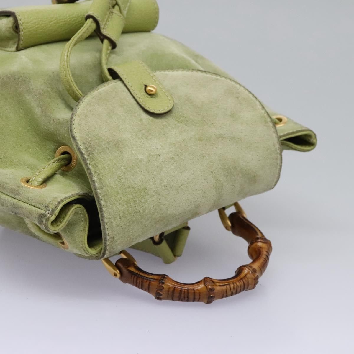Gucci Gucci Gucci bamboo backpack daim Size ONE SIZE - 17 Thumbnail
