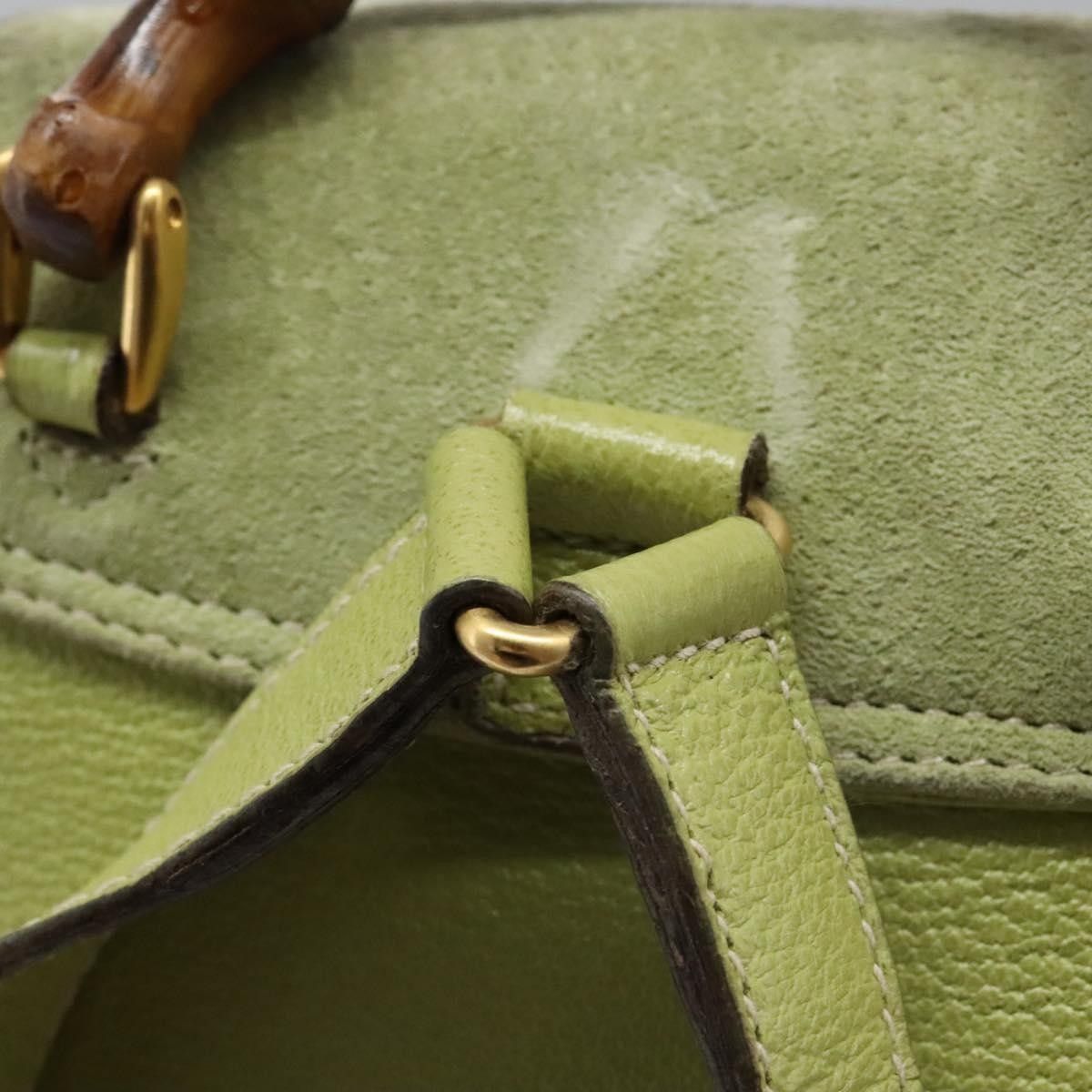 Gucci Gucci Gucci bamboo backpack daim Size ONE SIZE - 14 Thumbnail