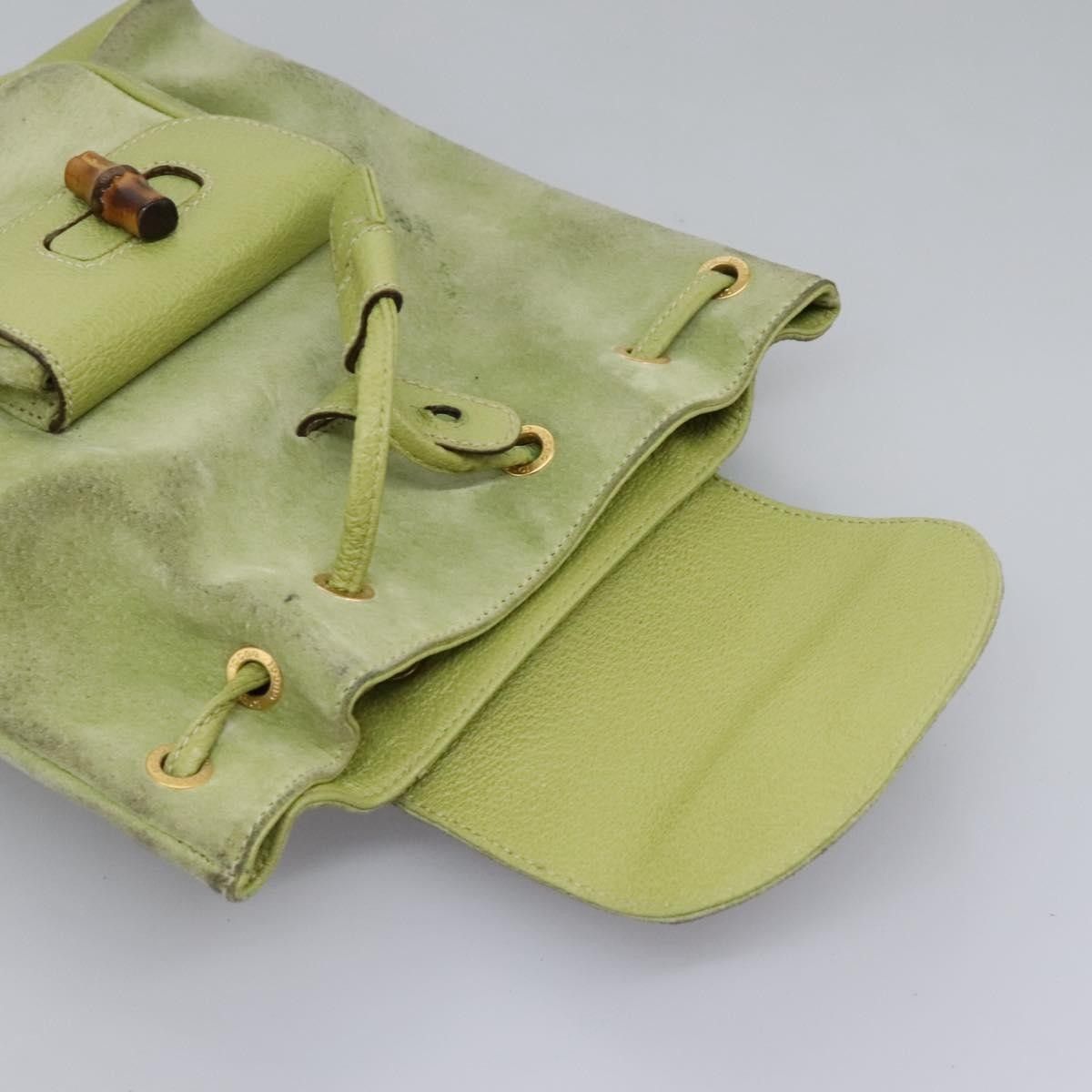 Gucci Gucci Gucci bamboo backpack daim Size ONE SIZE - 24 Thumbnail