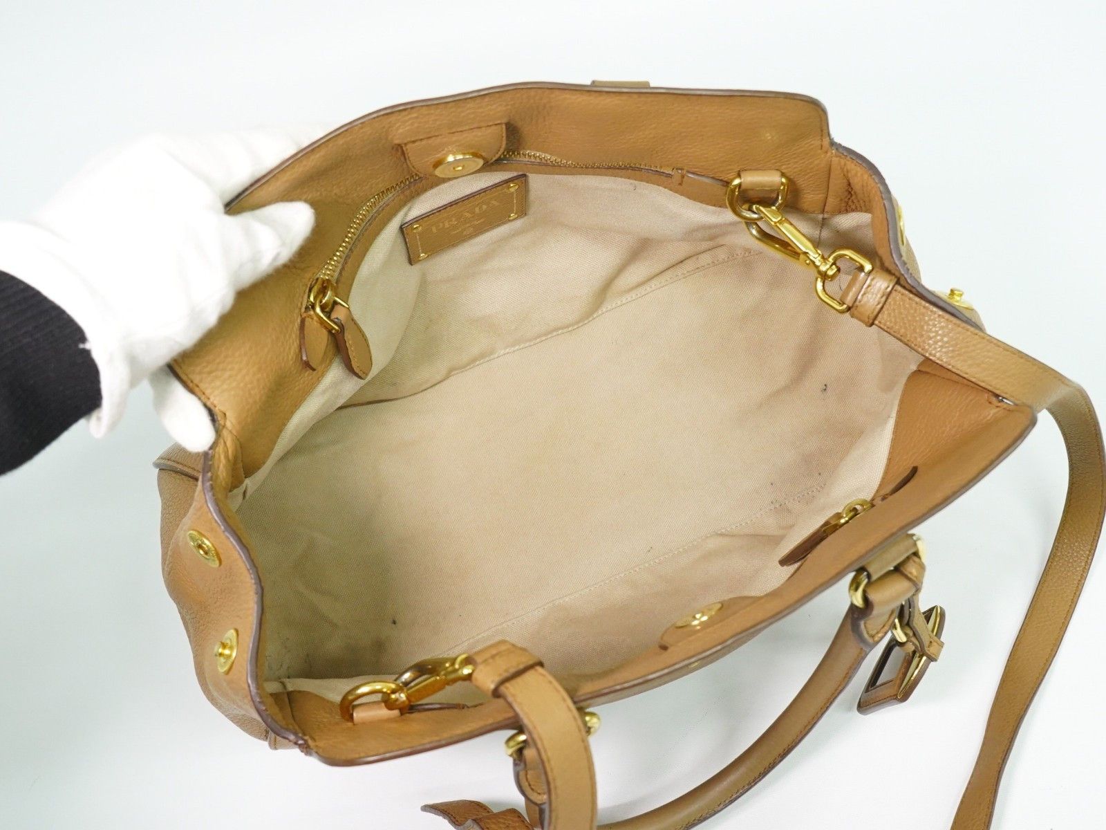 Prada Prada Vintage Handbag Leather Size ONE SIZE - 4 Thumbnail