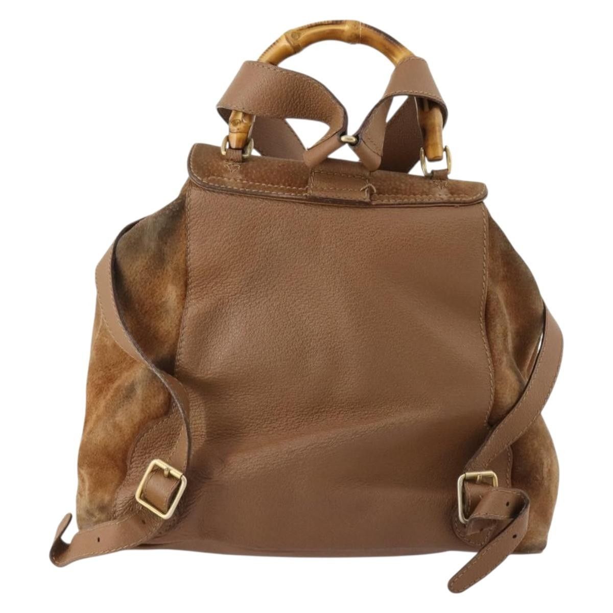 Gucci Gucci Vintage Bamboo Suede and Leather Size ONE SIZE - 2 Thumbnail
