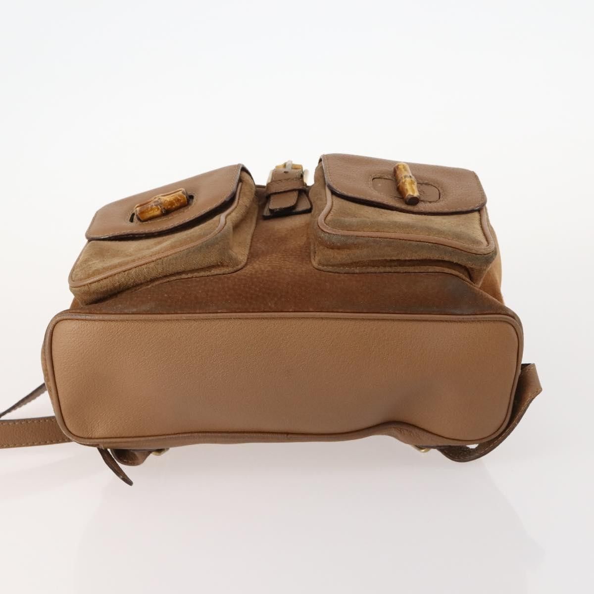 Gucci Gucci Vintage Bamboo Suede and Leather Size ONE SIZE - 18 Thumbnail