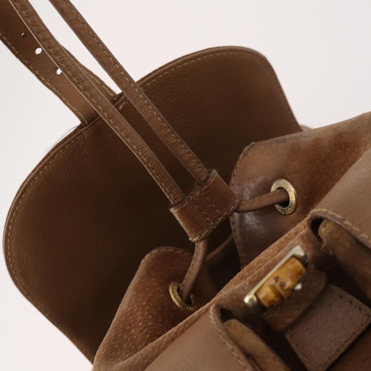 Gucci Gucci Vintage Bamboo Suede and Leather Size ONE SIZE - 19 Thumbnail