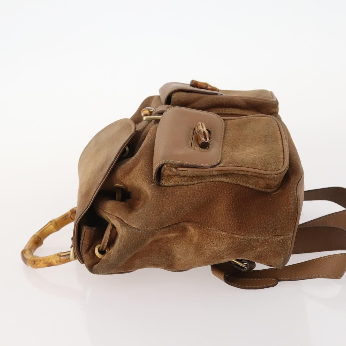 Gucci Gucci Vintage Bamboo Suede and Leather Size ONE SIZE - 4 Thumbnail