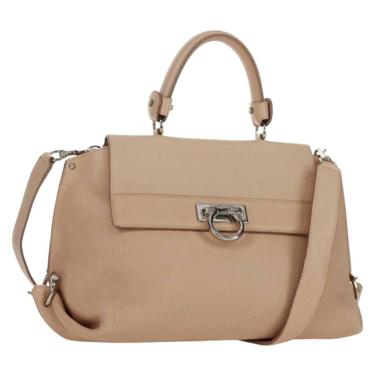 Salvatore Ferragamo Salvatore Ferragamo Sofia Satchel Grainy Leather Size ONE SIZE - 21 Thumbnail
