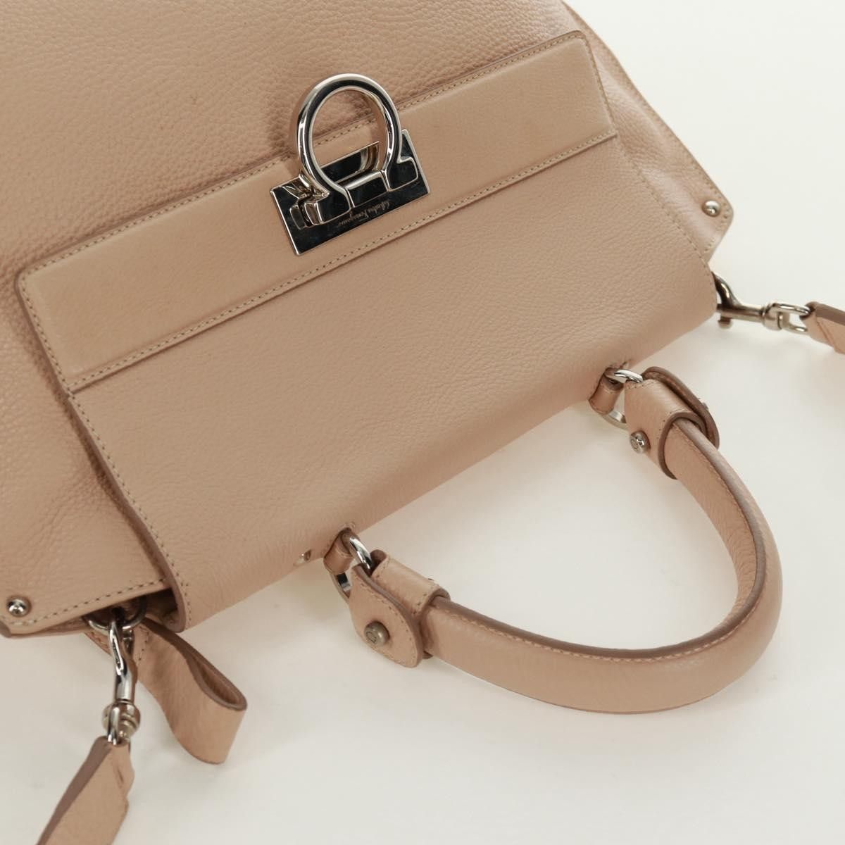 Salvatore Ferragamo Salvatore Ferragamo Sofia Satchel Grainy Leather Size ONE SIZE - 7 Thumbnail