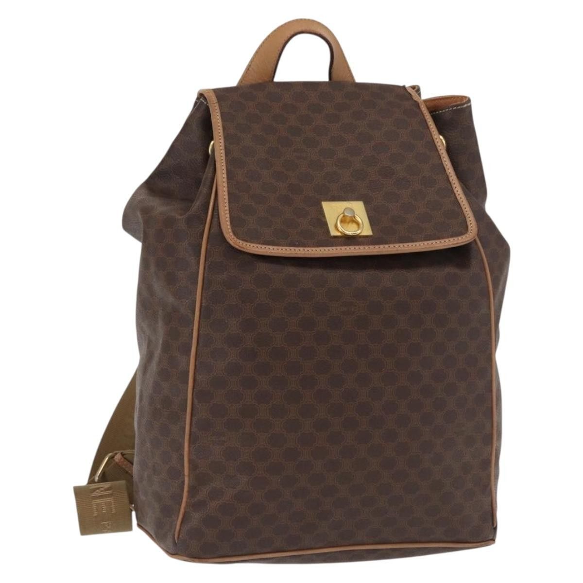 Celine Celine Vintage Macadam Backpack Canvas and Leather Size ONE SIZE - 13 Thumbnail