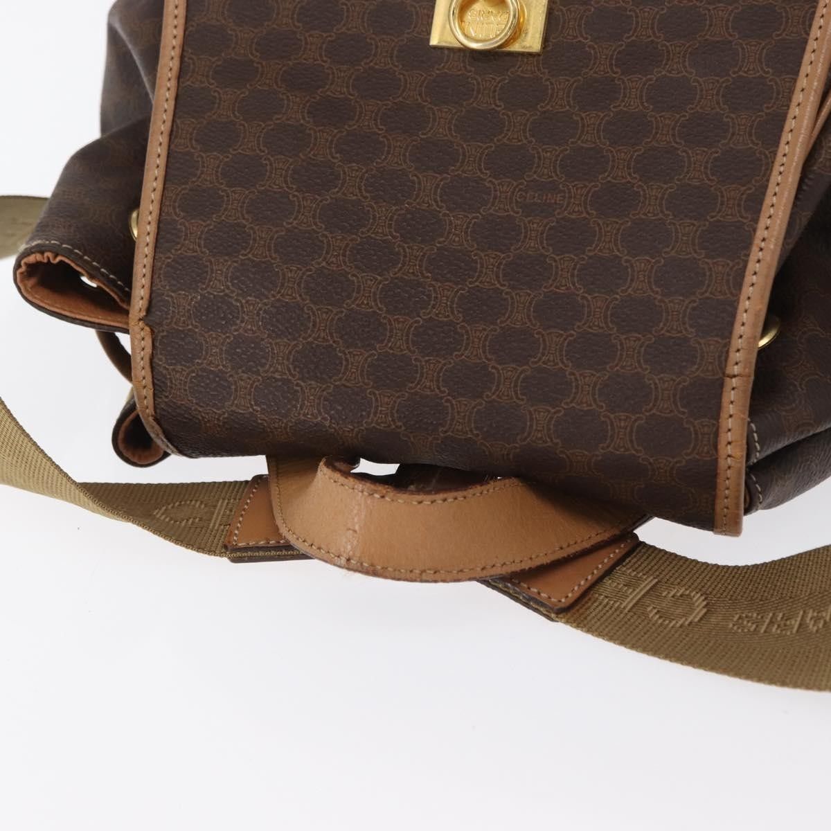 Celine Celine Vintage Macadam Backpack Canvas and Leather Size ONE SIZE - 15 Thumbnail