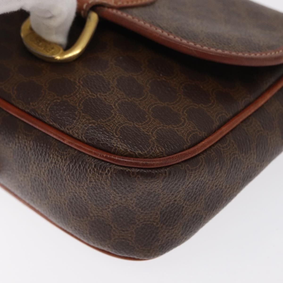 Celine Celine Vintage Macadam Shoulder Bag Canvas and Leather Size ONE SIZE - 9 Thumbnail