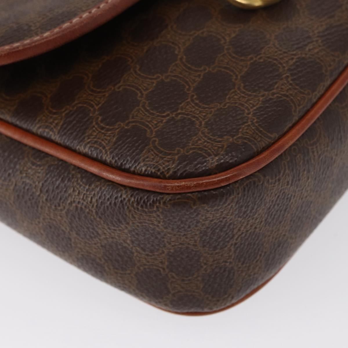 Celine Celine Vintage Macadam Shoulder Bag Canvas and Leather Size ONE SIZE - 10 Thumbnail