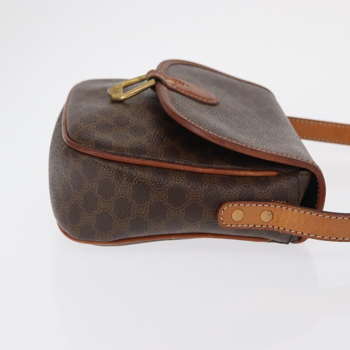 Celine Celine Vintage Macadam Shoulder Bag Canvas and Leather Size ONE SIZE - 3 Thumbnail