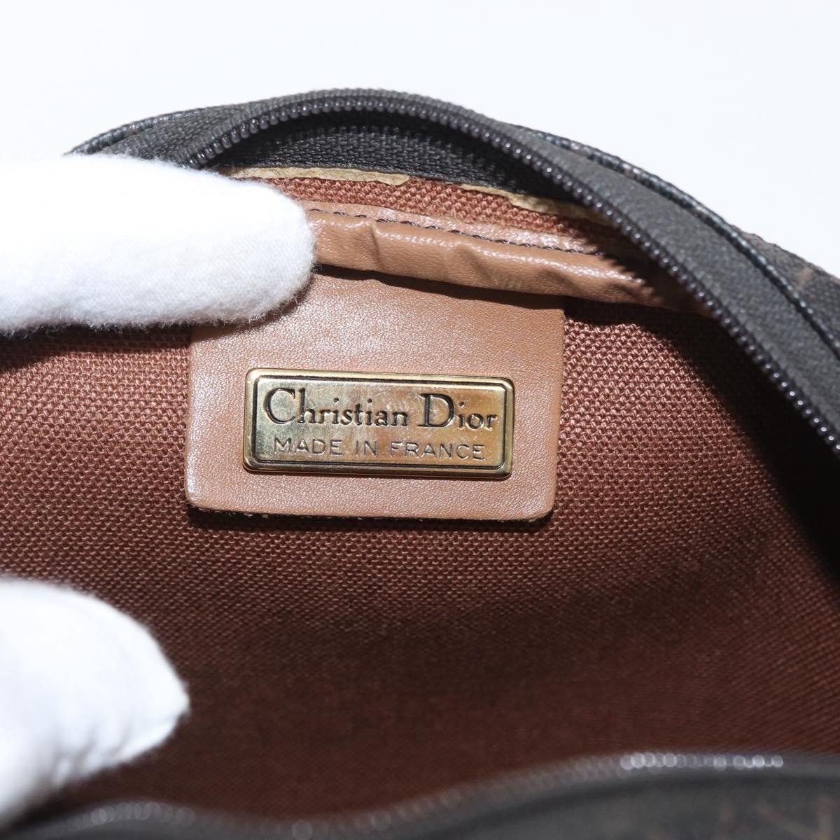 Dior Christian Dior Vintage Honeycomb Canvas and Leather Size ONE SIZE - 6 Thumbnail