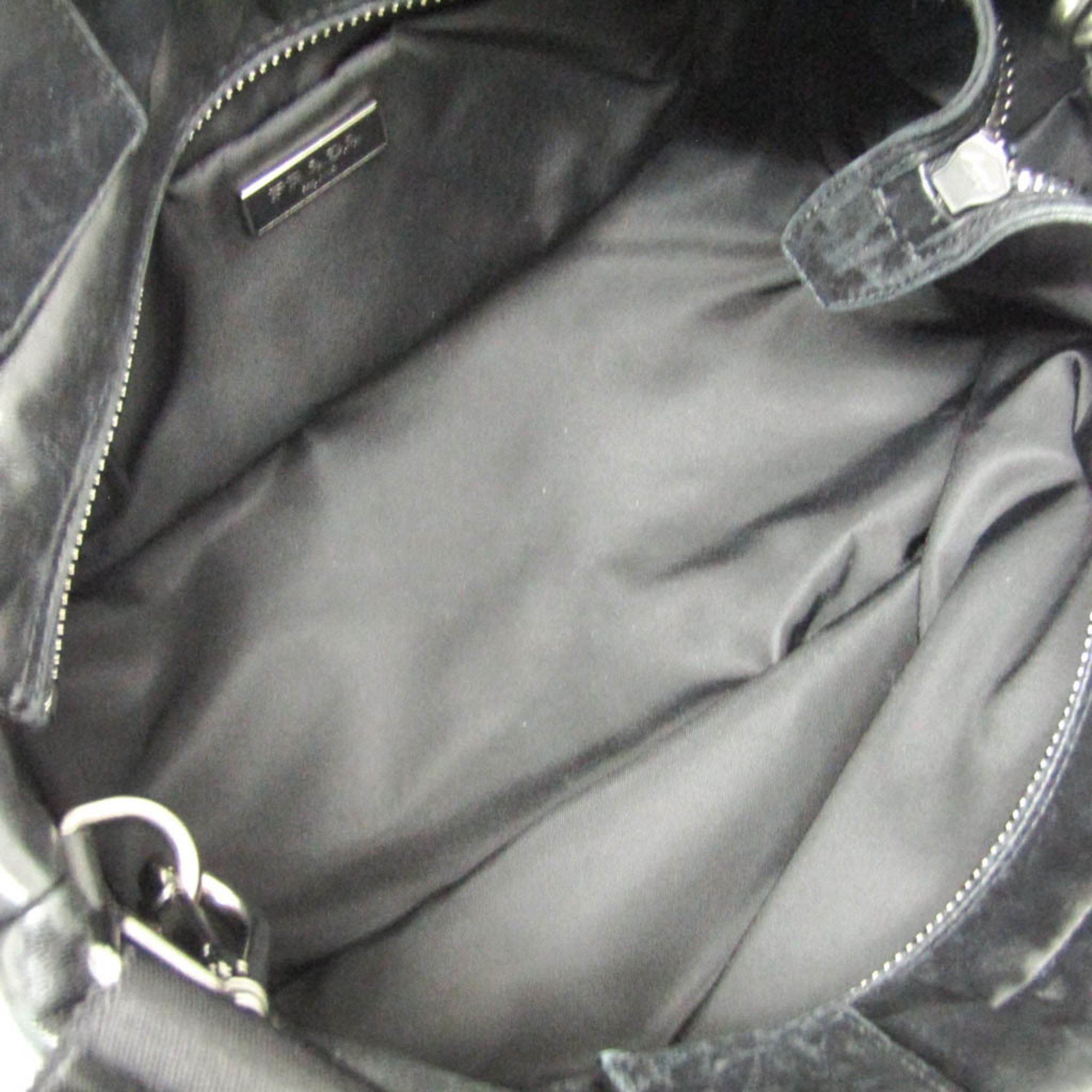 Prada Prada Convertible Double Tote Nappa Leather and Tessuto Size ONE SIZE - 3 Thumbnail