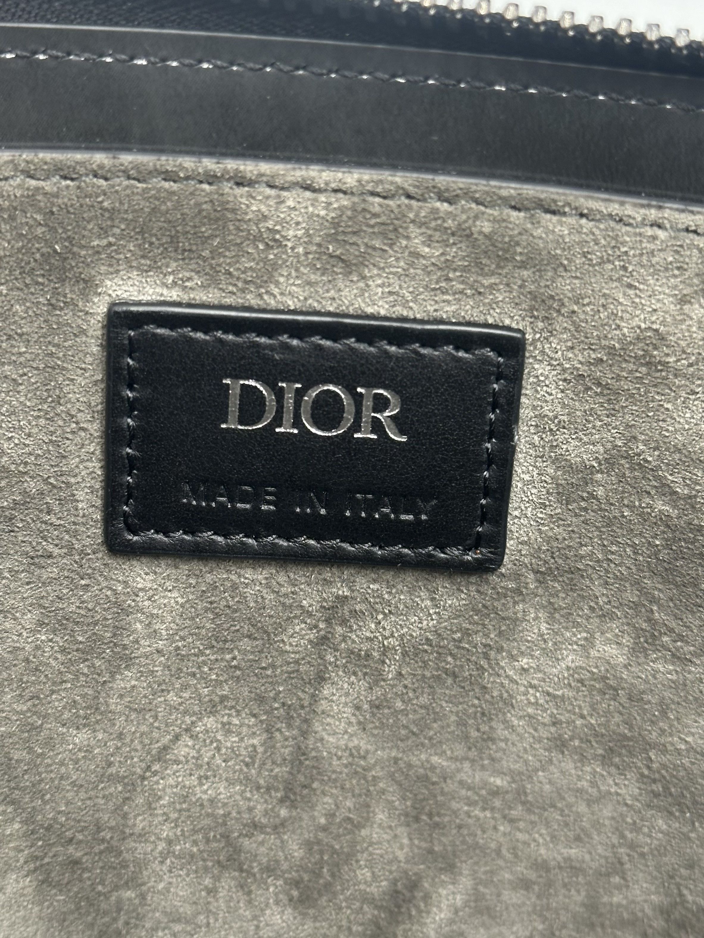 Dior Christian Dior Zip Pouch Leather Size ONE SIZE - 5 Thumbnail