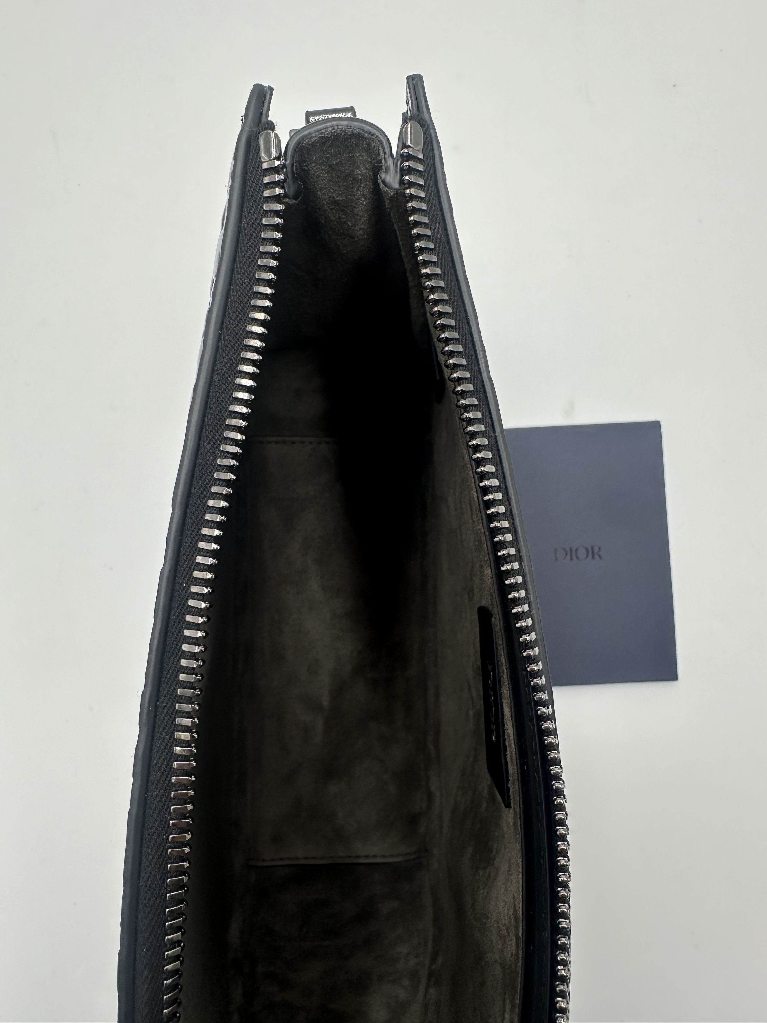 Dior Christian Dior Zip Pouch Leather Size ONE SIZE - 6 Thumbnail