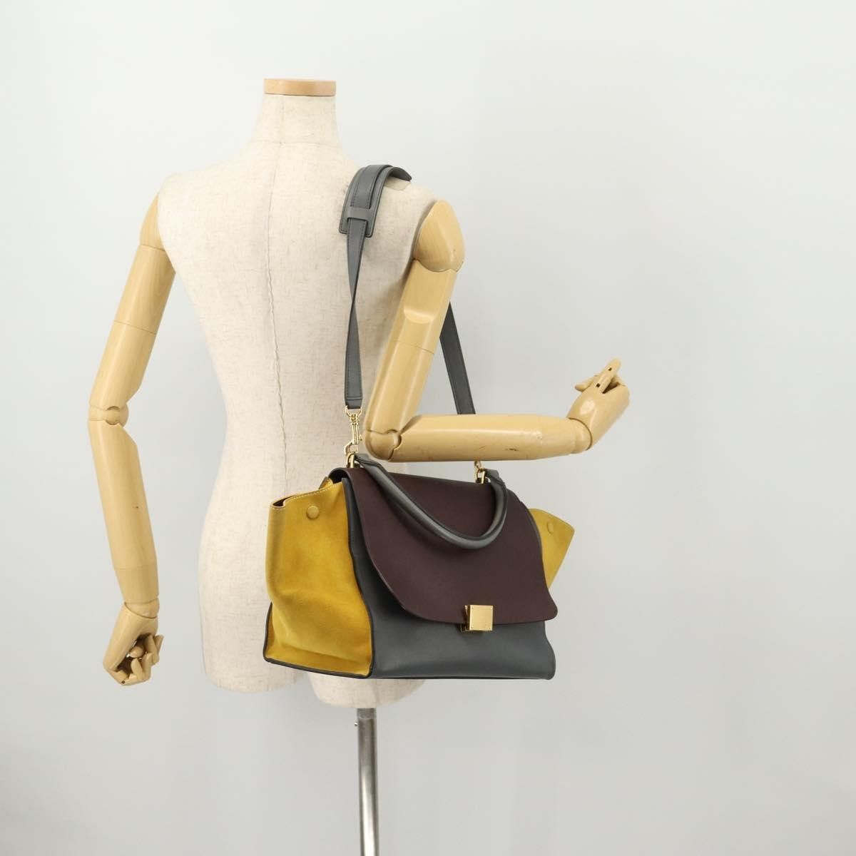 Celine Celine Tricolor Trapeze Bag Leather Size ONE SIZE - 15 Thumbnail