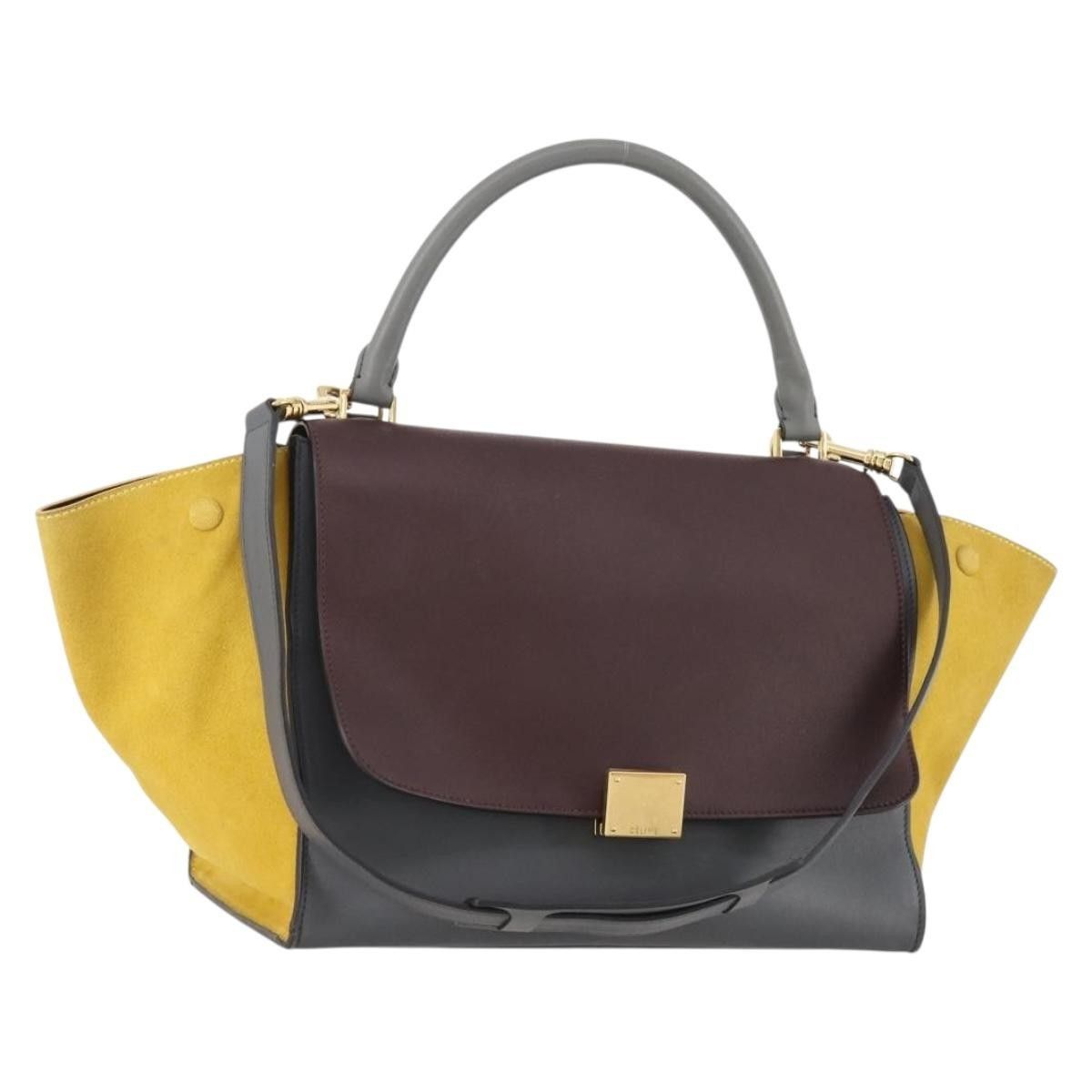 Celine Celine Tricolor Trapeze Bag Leather Size ONE SIZE - 19 Thumbnail