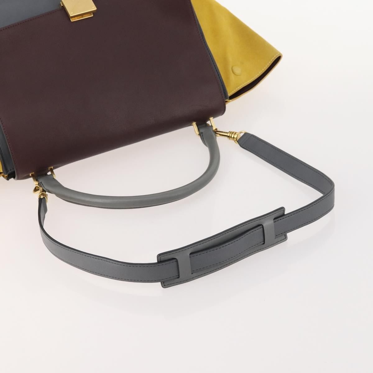Celine Celine Tricolor Trapeze Bag Leather Size ONE SIZE - 17 Thumbnail