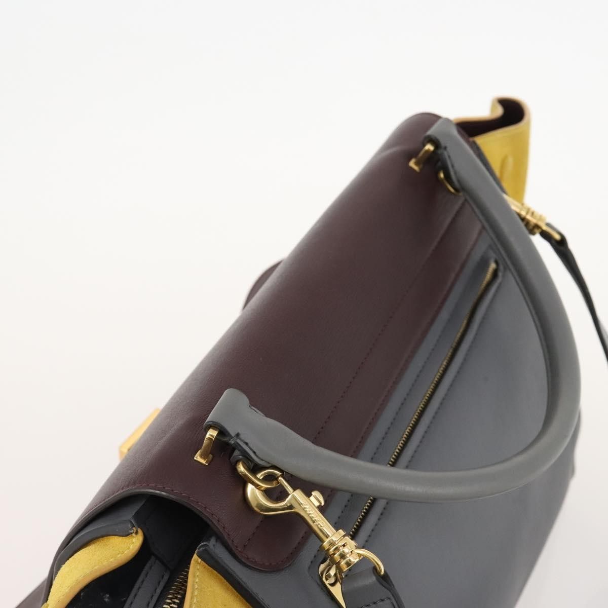 Celine Celine Tricolor Trapeze Bag Leather Size ONE SIZE - 16 Thumbnail