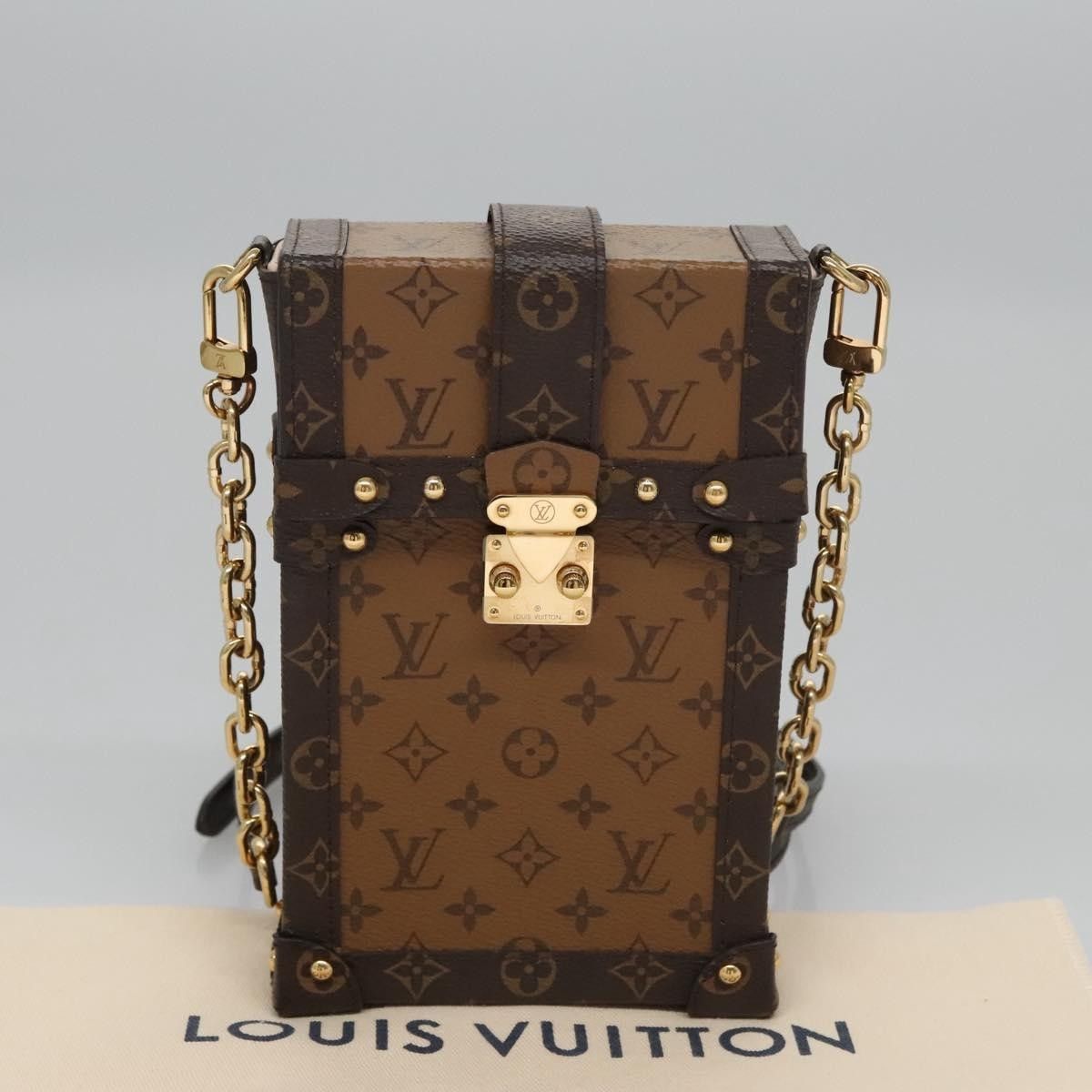 Louis Vuitton Louis Vuitton Vertical Trunk Pochette Reverse Monogram Canvas Size ONE SIZE - 14 Thumbnail