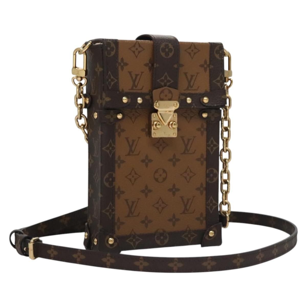 Louis Vuitton Louis Vuitton Vertical Trunk Pochette Reverse Monogram Canvas Size ONE SIZE - 19 Thumbnail