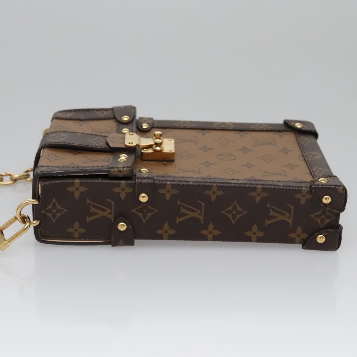 Louis Vuitton Louis Vuitton Vertical Trunk Pochette Reverse Monogram Canvas Size ONE SIZE - 4 Thumbnail