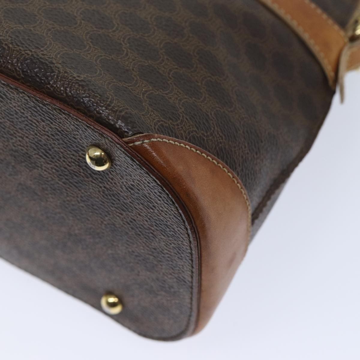 Celine Celine Vintage Macadam Handbag Canvas and Leather Size ONE SIZE - 11 Thumbnail