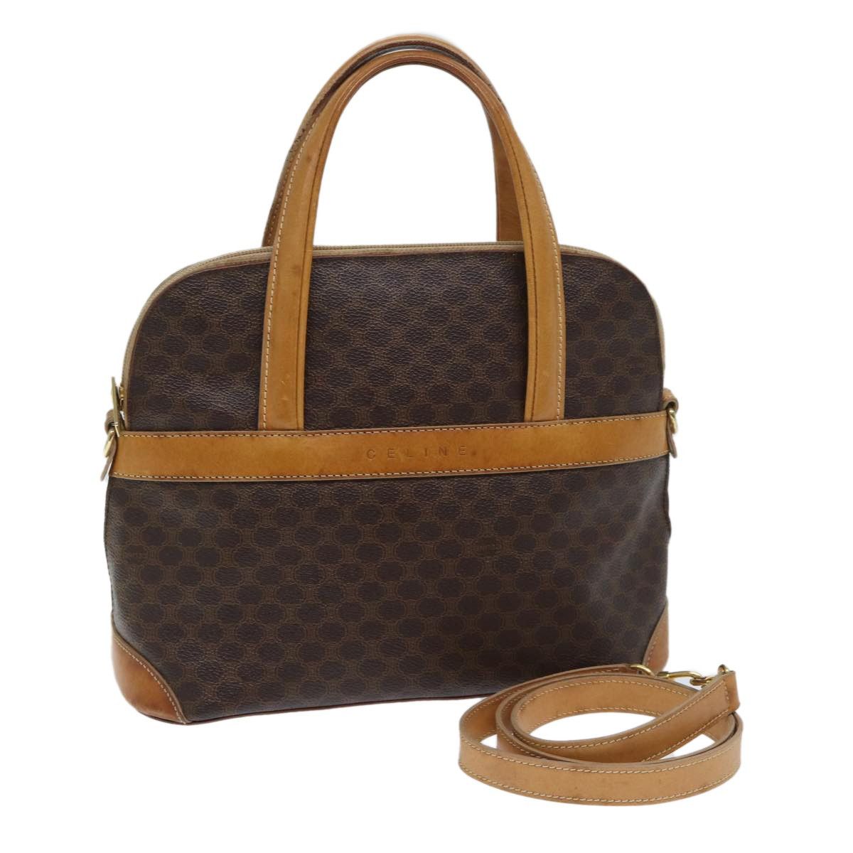 Celine Celine Vintage Macadam Handbag Canvas and Leather Size ONE SIZE - 18 Thumbnail