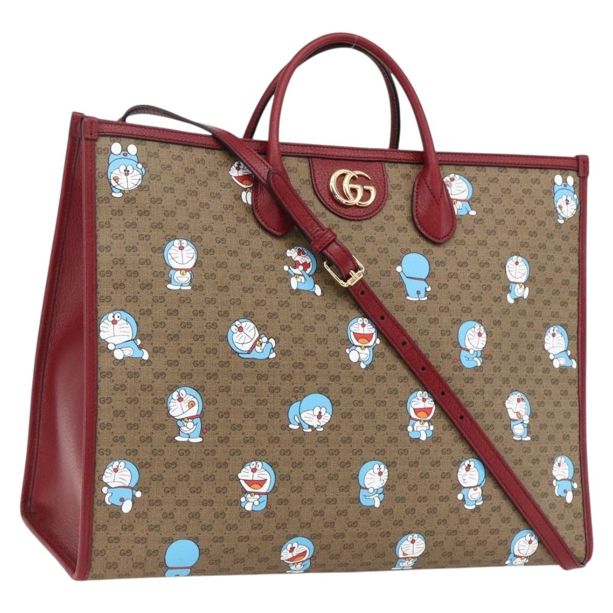 Gucci Gucci Doraemon Tote Printed Mini GG Coated Canvas Size ONE SIZE - 15 Thumbnail